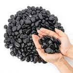GreatBuddy Black Pebbles Natural Stones Landscaping Decor-0