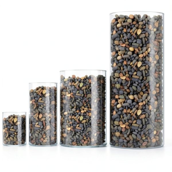 CJGQ Natural River Rocks Grey Landscaping Pebbles Smooth-5