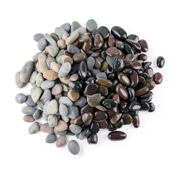 CJGQ Natural River Rocks Grey Landscaping Pebbles Smooth-2