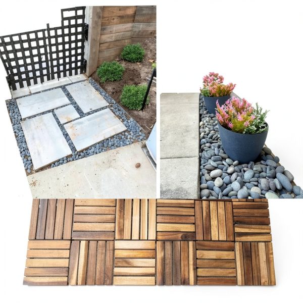 CJGQ Natural River Rocks Grey Landscaping Pebbles Smooth-3