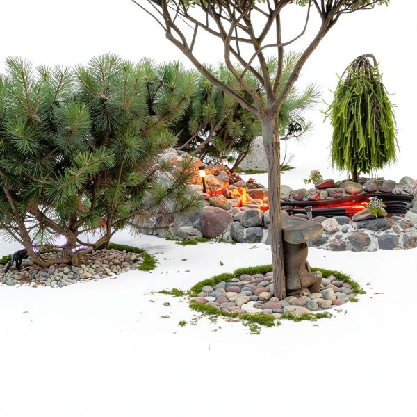 Pulovin Natural River Stones Aquarium Garden Decoration-3