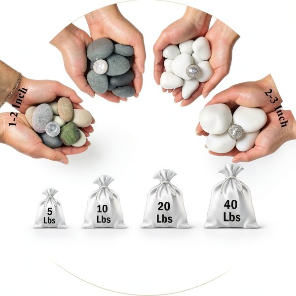 FANTIAN White Pebbles Landscaping Rocks Garden Decoration-1