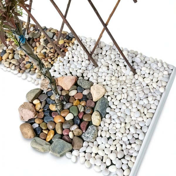 FANTIAN White Pebbles Landscaping Rocks Garden Decoration-6