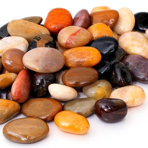Calofulston Landscaping Pebbles Smooth River Rocks Garden-0
