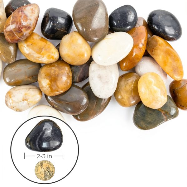 VINICS Pebbles Landscaping Stones Decorative Garden Rocks-1