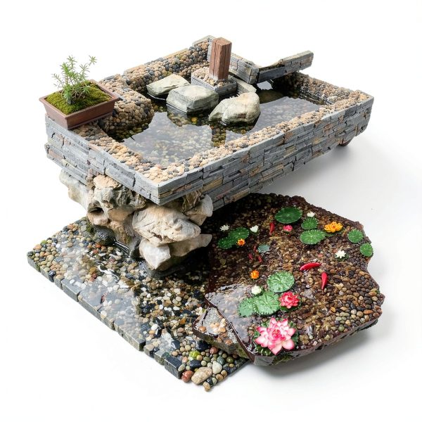 QPEY Bonsai Pebbles Natural Stones Garden Decoration Rocks-3