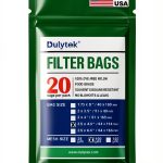 Dulytek Premium Nylon 20 Pcs Filter Bags, 100 Micron, 2.5" x 4.5", Double-Stitching, Zero Blowouts, Made in the USA-0
