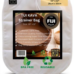 Traditional Kava Strainer Filter 75 Micron Nylon - TUI KAVA - 10x12in-0