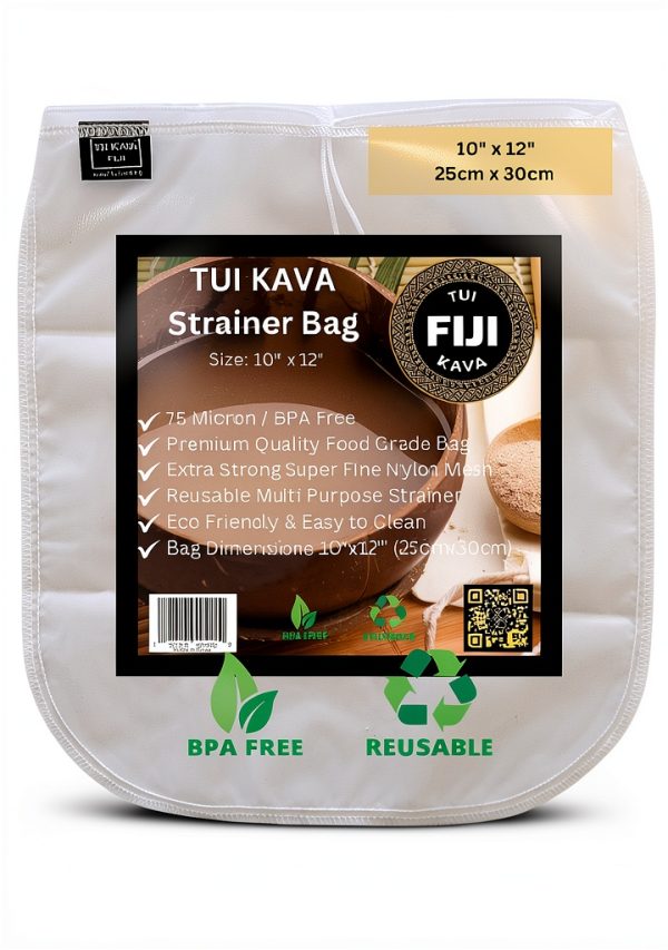 Traditional Kava Strainer Filter 75 Micron Nylon - TUI KAVA - 10x12in-0